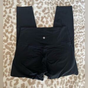 Lululemon Align Ribbed High-Rise Pant 25" Black, Size 8